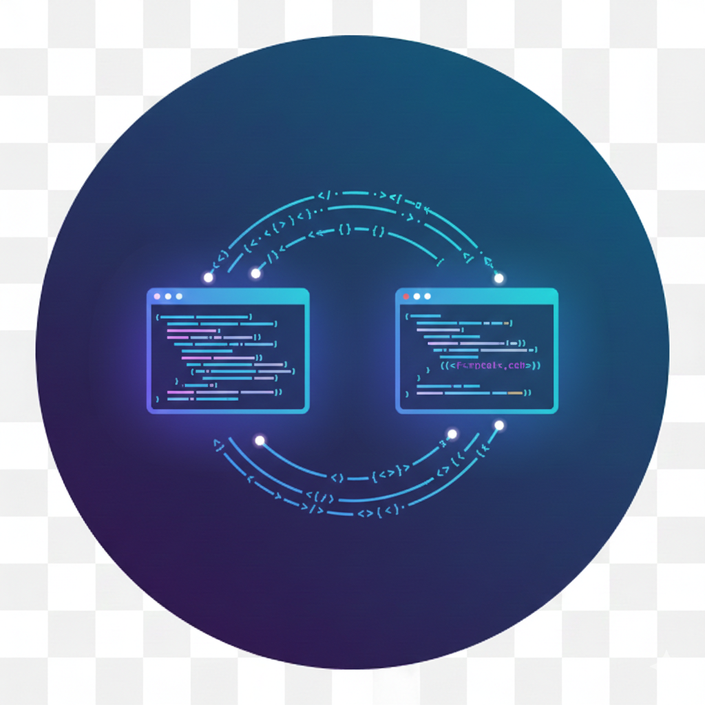 Full-stack web development and API services icon